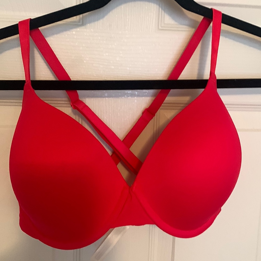 PINK Red Bra